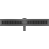 Mexen Flat 360° M33 drain linéaire pivotant 50 cm, gun gray brossé - 1E33050-40