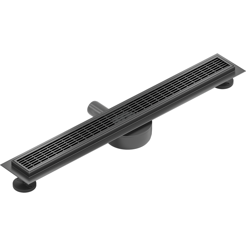 Mexen Flat 360° M33 drain linéaire rotatif 60 cm, gun gray brossé - 1E33060-40