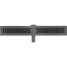 Mexen Flat 360° M33 drain linéaire rotatif 60 cm, gun gray brossé - 1E33060-40