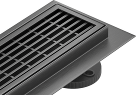 Mexen Flat 360° M33 caniveau linéaire pivotant 80 cm, gun grey brossé - 1E33080-40