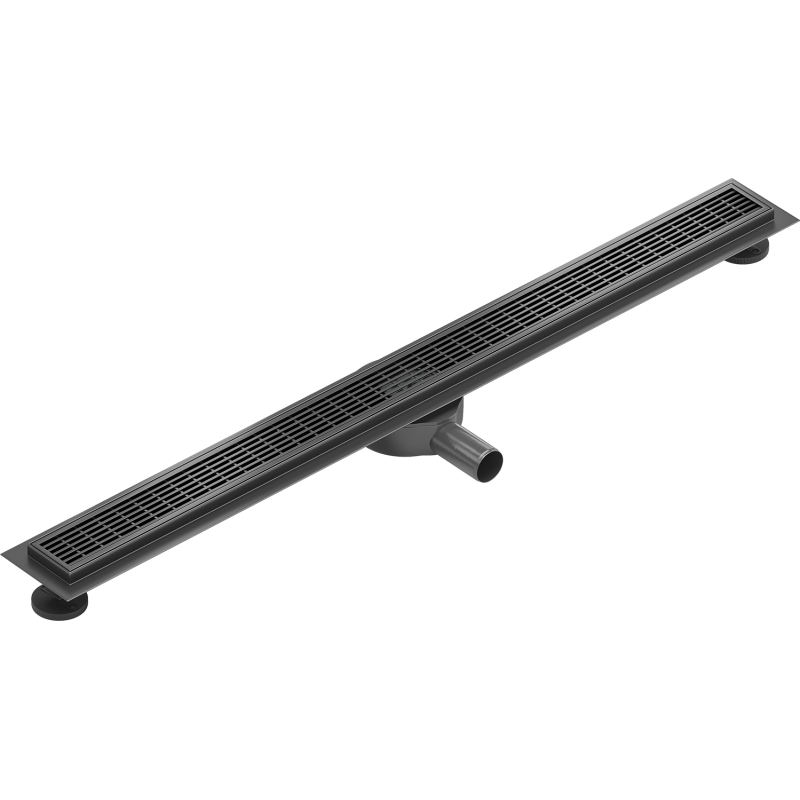 Mexen Flat 360° M33 caniveau linéaire pivotant 80 cm, gun grey brossé - 1E33080-40