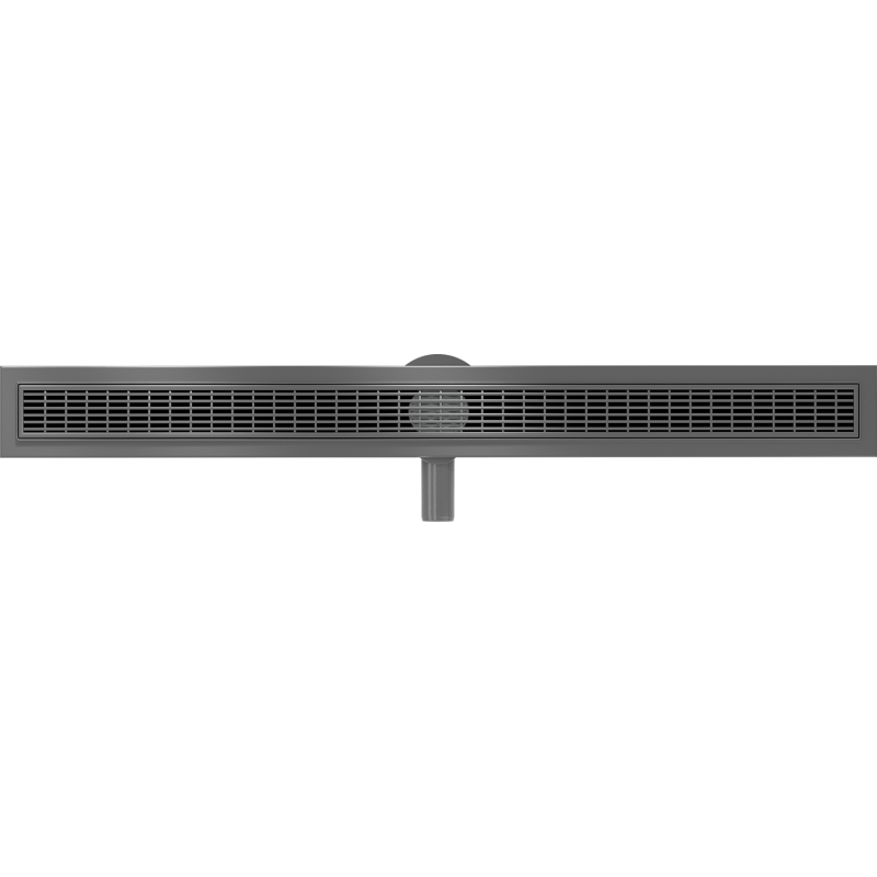 Mexen Flat 360° M33 caniveau linéaire pivotant 80 cm, gun grey brossé - 1E33080-40