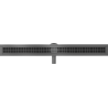 Mexen Flat 360° M33 canalisation linéaire rotative 90 cm, gris canon brossé - 1E33090-40