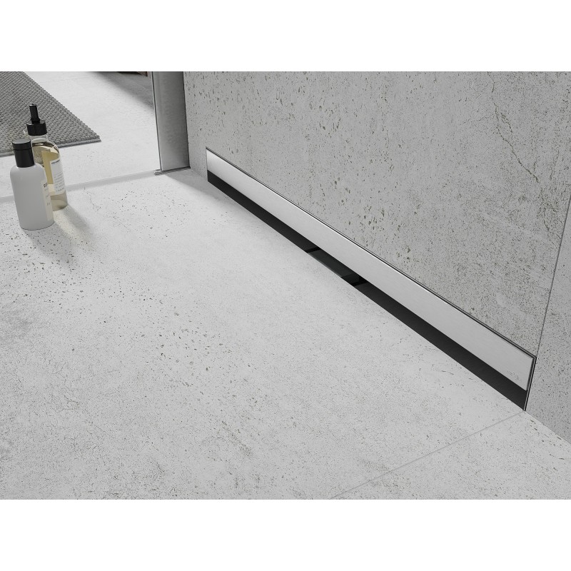 Mexen Flat Wall caniveau à douche mural 2 en 1 90 cm, inox - 1030090