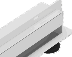 Mexen Flat Wall caniveau mural linéaire 2en1 110 cm, blanc - 1230110