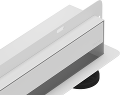 Mexen Flat Wall caniveau de douche mural 2 en 1 120 cm, blanc - 1230120