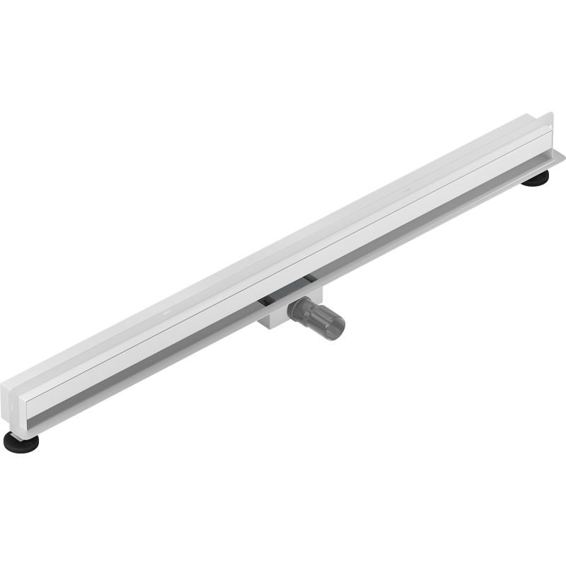 Mexen Flat Wall caniveau de douche mural 2 en 1 120 cm, blanc - 1230120