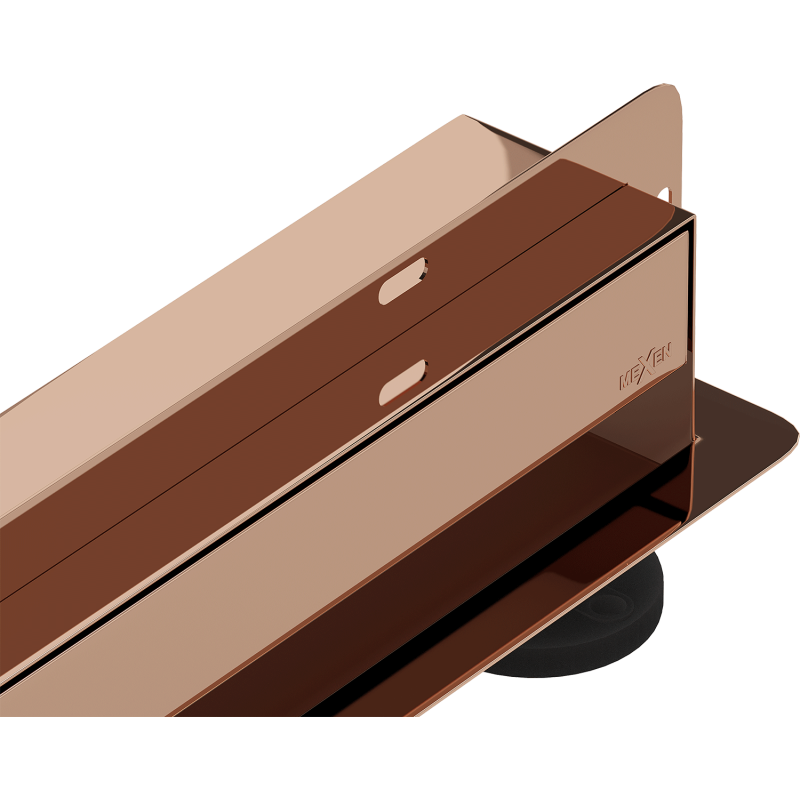 Mexen Flat Wall drainage linéaire mural 2 en 1 70 cm, or rose - 1630070