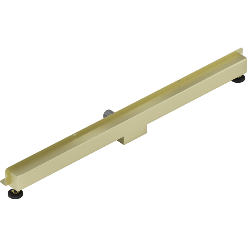 Mexen Flat Wall siphon linéaire mural 2 en 1 110 cm, or brossé - 1A30110
