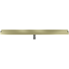 Mexen Flat Wall siphon linéaire mural 2 en 1 110 cm, or brossé - 1A30110