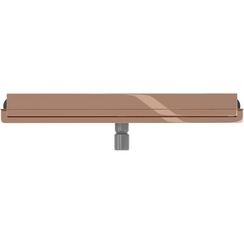 Mexen Flat Wall caniveau de douche mural 2 en 1 60 cm, or rose - 1630060