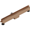Mexen Flat Wall drainage linéaire mural 2 en 1 60 cm, cuivre brossé - 1C30060