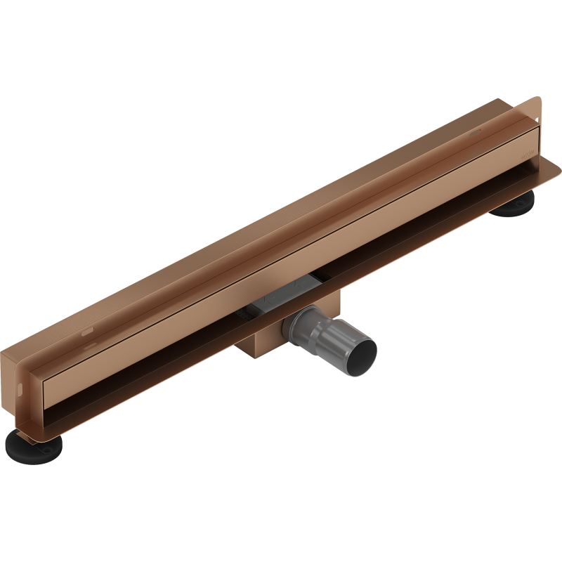 Mexen Flat Wall drainage linéaire mural 2 en 1 60 cm, cuivre brossé - 1C30060