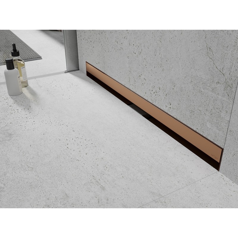 Mexen Flat Wall évacuation linéaire murale 2 en 1 70 cm, cuivre brossé - 1C30070
