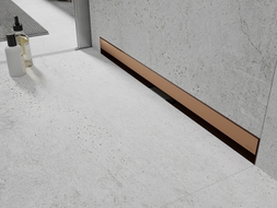 Mexen Flat Wall évacuation linéaire murale 2 en 1 70 cm, cuivre brossé - 1C30070