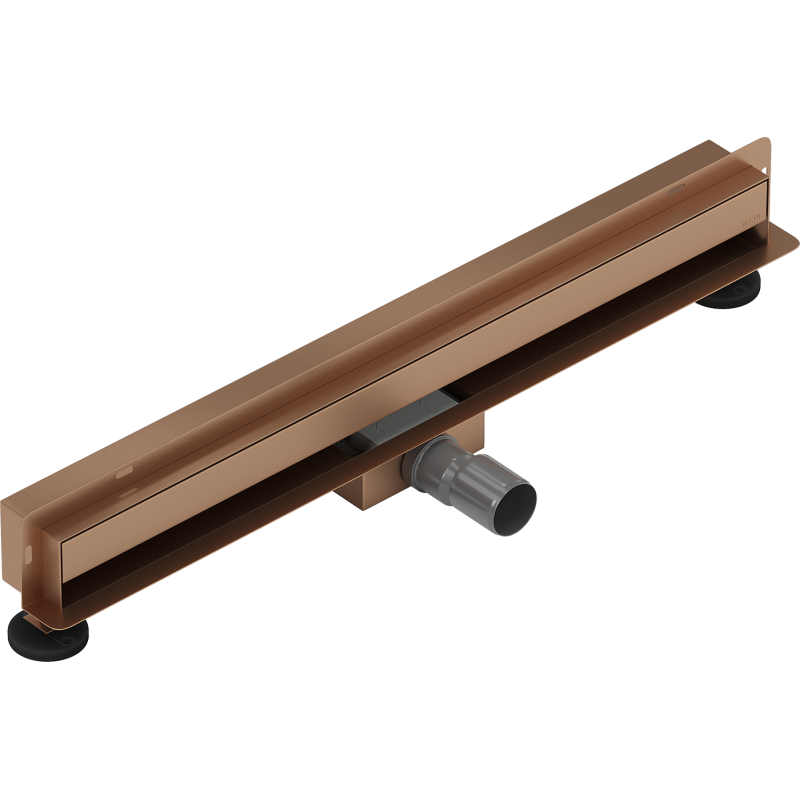 Mexen Flat Wall évacuation linéaire murale 2 en 1 70 cm, cuivre brossé - 1C30070