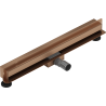 Mexen Flat Wall évacuation linéaire murale 2 en 1 70 cm, cuivre brossé - 1C30070