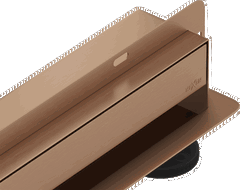 Mexen Flat Wall drainage linéaire mural 2 en 1 80 cm, cuivre brossé - 1C30080