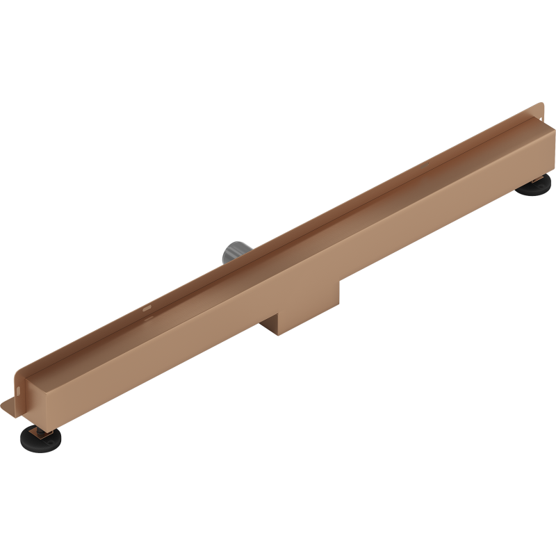 Mexen Flat Wall drainage linéaire mural 2en1 90 cm, cuivre brossé - 1C30090