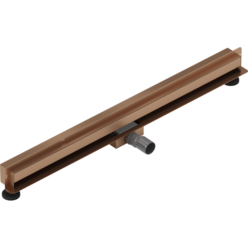 Mexen Flat Wall drainage linéaire mural 2en1 90 cm, cuivre brossé - 1C30090
