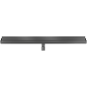 Mexen Flat Wall caniveau mural linéaire 2 en 1 100 cm, gun gray brossé - 1E30100