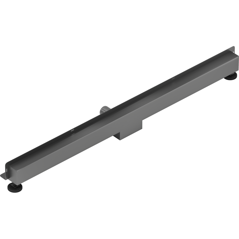 Mexen Flat Wall drainage linéaire mural 2-en-1 120 cm, gris pistolet brossé - 1E30120