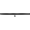 Mexen Flat Wall drainage linéaire mural 2-en-1 120 cm, gris pistolet brossé - 1E30120