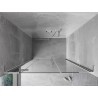 Mexen Mist-H L porte de douche pivotante gauche 125 cm, transparent, chrome - 8A5L-125-001-01-00-L