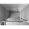 Mexen Mist-H L porte de douche battante gauche 150 cm, transparent, chrome - 8A5L-150-001-01-00-L
