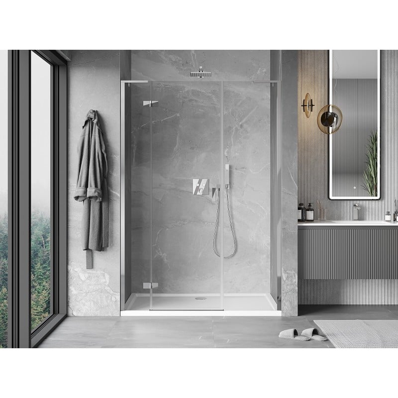 Mexen Mist-H L porte de douche pivotante gauche 160 cm, transparent, chromé - 8A5L-160-001-01-00-L