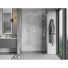 Mexen Mist-H L porte de douche battante droite 140 cm, transparent, chrome - 8A5L-140-001-01-00-P