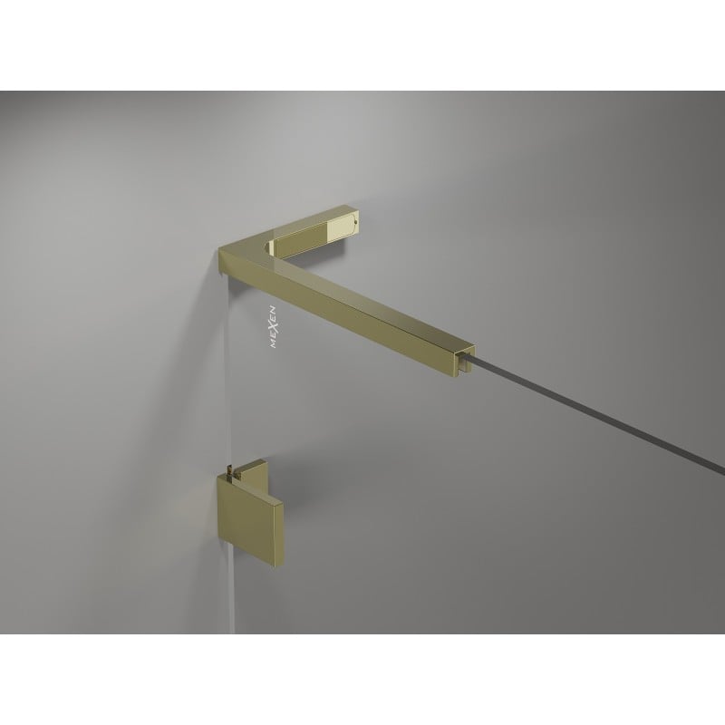 Mexen ensemble de supports d'angle L pour portes et parois de douche 6-8 mm, doré - 830-12-50