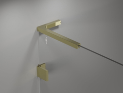 Mexen ensemble de supports d'angle L pour portes et parois de douche 6-8 mm, doré - 830-12-50