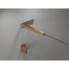 Mexen ensemble de supports d'angle en L pour portes et parois de douche 6-8 mm, cuivre brossé - 830-12-65