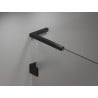 Mexen ensemble de supports en L pour portes et parois de douche 6-8 mm, noir - 830-12-70