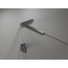 Mexen ensemble de supports d'angle L pour portes et parois de douche 6-8 mm, gun metal - 830-12-95