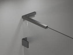 Mexen ensemble de supports d'angle L pour portes et parois de douche 6-8 mm, gun metal - 830-12-95