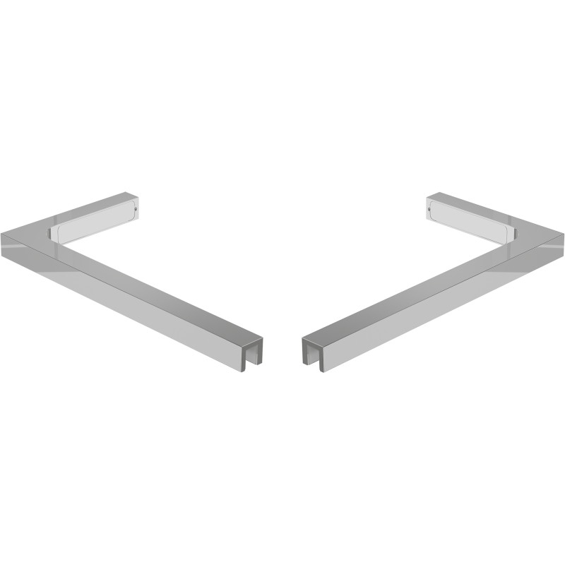 Mexen Uni-L1 ensemble de supports d’angle en L pour portes et parois de douche 6-8 mm, chromé - 830-12-01