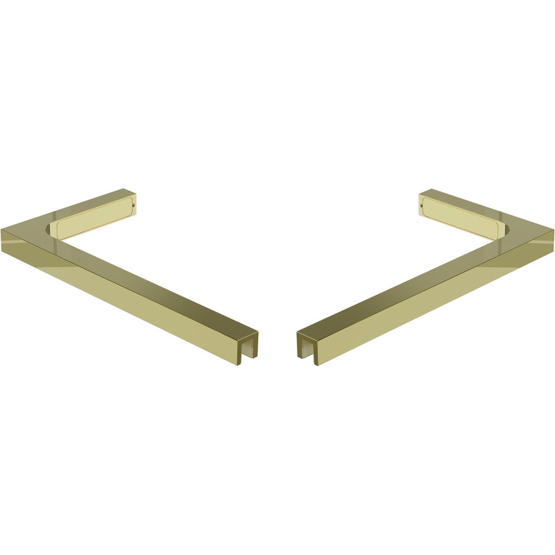 Mexen Uni-L1 ensemble de supports d'angle en L pour portes et parois de douche 6-8 mm, doré - 830-12-50