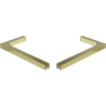 Mexen ensemble de supports d'angle L pour portes et parois de douche 6-8 mm, doré - 830-12-50
