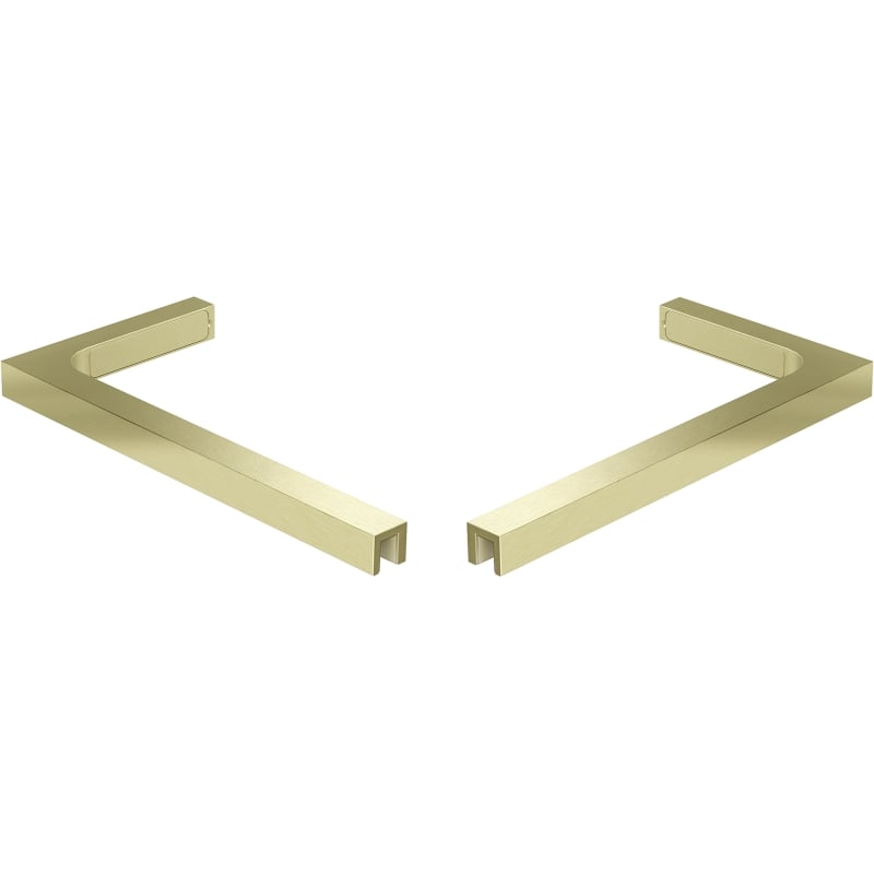 Mexen Uni-L1 ensemble de supports d’angle en L pour portes et parois de douche 6-8 mm, doré brossé - 830-12-55