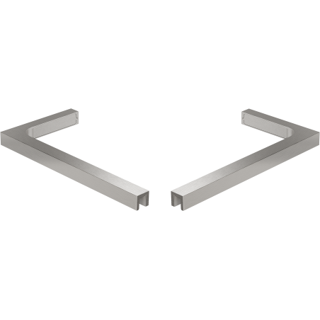 Mexen Uni-L1 ensemble de supports d'angle en L pour portes et parois de douche de 6 à 8 mm, nickel brossé - 830-12-97