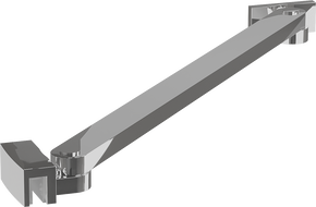 Mexen support incliné pour portes et parois de douche 6-8 mm, chrome - 830-09-01