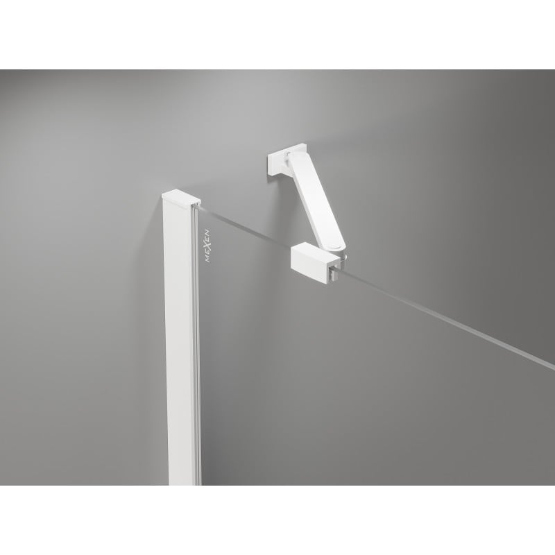 Mexen support incliné pour portes et parois de douche 6-8 mm, blanc - 830-09-20