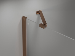 Mexen support incliné pour portes et parois de douche 6-8 mm, or rose - 830-09-60