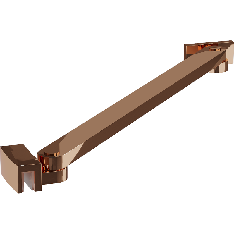 Mexen support incliné pour portes et parois de douche 6-8 mm, or rose - 830-09-60