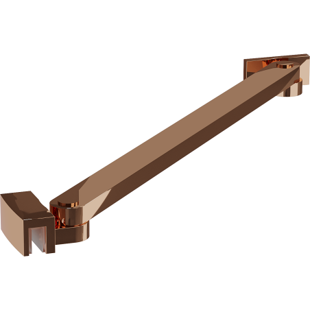 Mexen Uni-S support diagonal pour portes et parois de douche de 6 à 8 mm, or rose - 830-09-60