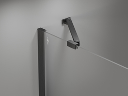 Mexen support oblique pour portes et parois de douche 6-8 mm, gun gray brossé - 830-09-66