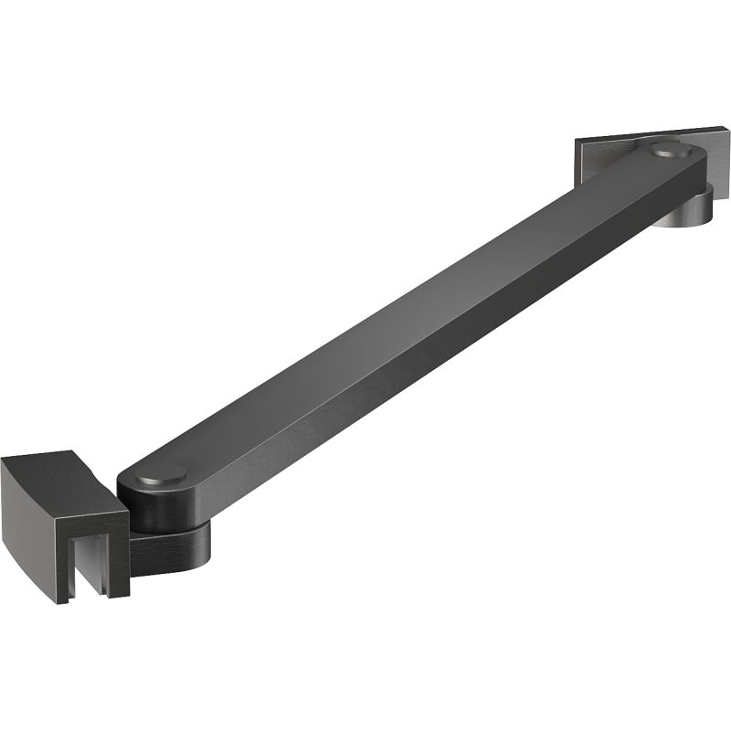 Mexen support oblique pour portes et parois de douche 6-8 mm, gun gray brossé - 830-09-66