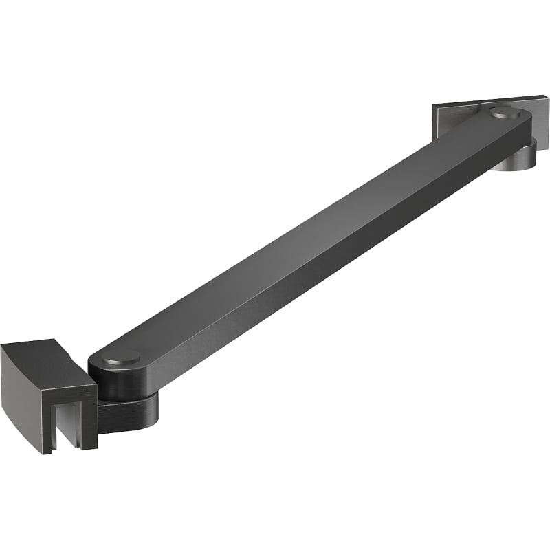 Mexen Uni-S support coudé pour portes et parois de douche 6-8 mm, gun gray brossé - 830-09-66